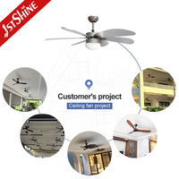 Ventilateur de plafond industriel 1stshine de 42 pouces avec télécommande, haute performance, style luxueux, très bien noté, respectueux de l'environnement, avec éclairage LED