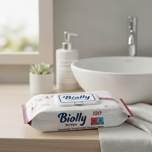 Lingettes humides Biolly 120 pièces - Soins quotidiens - Product Image 3