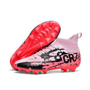 Nuevas Zapatillas de Fútbol AG, Ligeras, Transpirables, de Caña Alta, con Nuevo Diseño de Letras para Primaria y Secundaria - Product Image 2