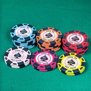 <span class=keywords><strong>Jetons</strong></span> de poker personnalisés OEM avec logo d'usine, 39 mm, en céramique, pas chers, 10 g, échantillon gratuit, conception gratuite, thème casino, qualité supérieure pour jeux de hasard - Product Image 1