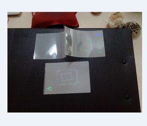 Transparent Heat Lamination Hologram Overlay Pouch Custom Design 3D Sticker Hologram - Product Image 1