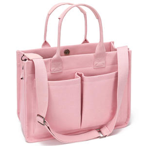 Borsa tote grande da donna in poliestere con tasca, borsa a tracolla per laptop, borsa quotidiana per portafoglio, borsa a mano - Product Image 3