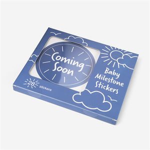 Autocollants de tatouage carrés plats à l'encre de soja, motif graffiti simple, pour emballage de boîte en carton rigide personnalisé pour produits de vente au détail en magasin - Product Image 3