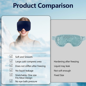 Masque oculaire rafraîchissant grand format pour soulager les migraines, coussin de refroidissement à couverture complète pour les maux de tête avec protection à 360 degrés - Product Image 6