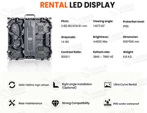Schermi LED a Colori P1.9 P2.6 P3.91 per Interni/Esterni, Parete <span class=keywords><strong>Video</strong></span> per Palcoscenico, Noleggio ad Alte Prestazioni, Impermeabile IP65, 8K - Product Image 4