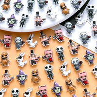 Offre Spéciale – 30 pièces/sac – Décorations d'ongles 3D en résine, thème Halloween, non toxiques, avec logo personnalisé, breloques plates pour nail art