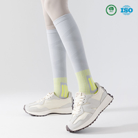 Chaussettes de compression graduée pour femme, en nylon, anti-humidité, professionnelles, hauteur genou, collection automne
