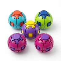 Jouet anti-stress 2 en 1 Spin Ball Fidget Toy, boule lumineuse musicale, jouet de puzzle pour enfants