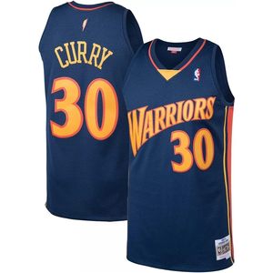 FOXA Youth Stephen Curry Warriors Jersey 30 Vêtements de basket-ball bleus à col en V pour garçons - Product Image 1
