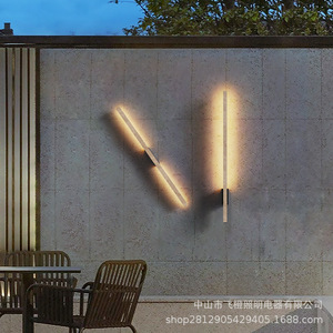 Lámpara de Pared Exterior Impermeable, Luz Cálida, Estilo Piedra Huangdong, Tira Larga, para Jardín, Pasillo, Patio Exterior - Product Image 1