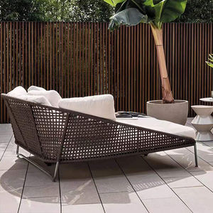 Lit <span class=keywords><strong>de</strong></span> jour <span class=keywords><strong>de</strong></span> plage personnalisé haut <span class=keywords><strong>de</strong></span> gamme lit <span class=keywords><strong>de</strong></span> <span class=keywords><strong>soleil</strong></span> en corde tissée en aluminium ensemble <span class=keywords><strong>de</strong></span> mobilier d'extérieur près <span class=keywords><strong>de</strong></span> la piscine étanche jardin chaises longues chaise canapé - Product Image 2