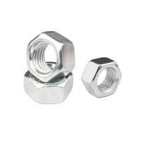 Écrous hexagonaux de machine en acier au carbone de qualité M6 C1035 ASTM A194 classe 8.8, zingués blancs, DIN934