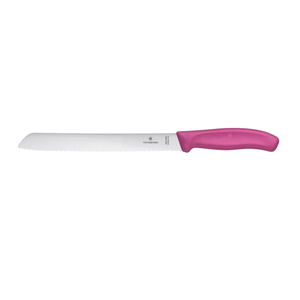 VICTORINOX - Couteau à pain SWISS CLASSIC LINE 21CM ROSE - Product Image 1