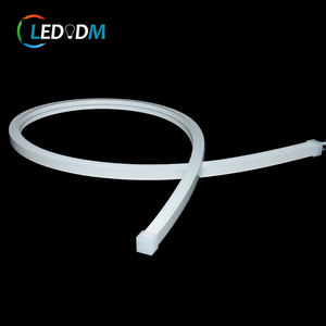 Luz <span class=keywords><strong>LED</strong></span> de Neón Flexible Impermeable, 12*12mm, <span class=keywords><strong>Manguera</strong></span> de Silicona Negra, 5m/rollo, 12vdc, CRI80, <span class=keywords><strong>RGB</strong></span>, Corte de 5cm, para Iluminación de Edificios - Product Image 4