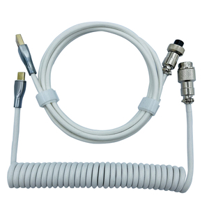 Cable de teclado mecánico en espiral tipo C a USB, Conector de aviador para teclado de juegos/tableta/Cable de datos de teléfono inteligente - Product Image 5