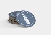 Sous-verres en papier personnalisés, sous-verres à bière, sous-verres ronds et carrés en carton, sous-verres imprimés avec logo pour bars, restaurants, cadeaux promotionnels
