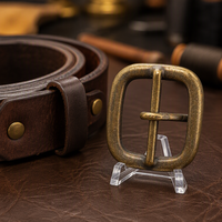 Boucles de ceinture pour hommes d'affaires, logo gravé sur mesure, alliage de zinc, métal résistant à la rouille, anti-rayures, pour ceinture en cuir