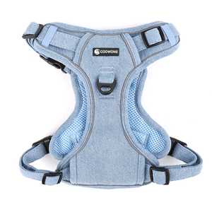 Arnés táctico para perros de alta resistencia con anillos en D de alta resistencia, arnés de tela vaquera sin tirar para perros, accesorios grandes para <span class=keywords><strong>Dobermann</strong></span> - Product Image 1