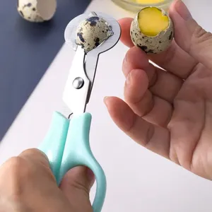 Zenidoo 1 pièce Ciseaux multifonctionnels durables en plastique pour coquilles d'œufs de caille, lames en acier inoxydable résistantes à la rouille, coupe-cigares ultra - Product Image 4
