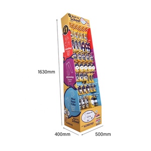 Tùy chỉnh thư mục các tông sàn móc hiển thị kệ cửa hàng bán lẻ giấy hiển thị hộp Markers sóng hiển thị các tông đứng - Product Image 5