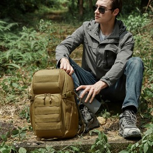 <span class=keywords><strong>Mochila</strong></span> unisex de tela Oxford para senderismo al aire libre, <span class=keywords><strong>mochila</strong></span> táctica impermeable y a prueba de humedad - Product Image 3