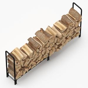 Support de rangement pour bûches en acier avec logo personnalisé moderne, finition peinte en poudre pour une utilisation en extérieur - Product Image 4