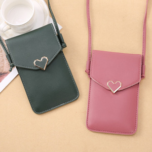 Mode écran tactile téléphone <span class=keywords><strong>portable</strong></span> sacs en cuir PU carte sac à main portefeuille femmes épaule sac à bandoulière - Product Image 5