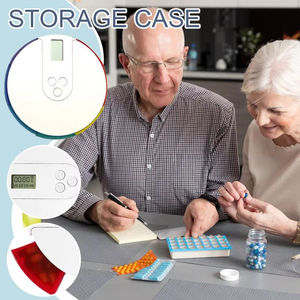 Dispensador de Pastillas Automático Semanal LM LM25063, Recordatorio Inteligente con Temporizador y Alarma, Organizador de Medicamentos Electrónico Portátil - Product Image 5