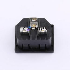 RT-C14-020B-PP AC Power Connector Through hole Component (THT) Connector IEC 320-C14 1 3 Panel Mount - Product Image 2