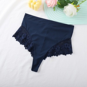 Mutandine a <span class=keywords><strong>vita</strong></span> <span class=keywords><strong>alta</strong></span> in <span class=keywords><strong>pizzo</strong></span> slip Sexy traspirante e senza cuciture <span class=keywords><strong>perizoma</strong></span> da donna - Product Image 3