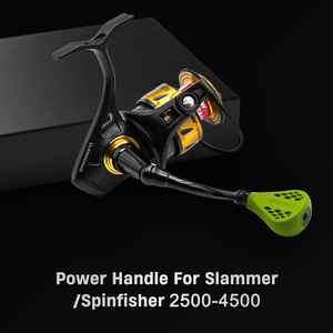 Empuñadura para carrete de pesca Ryaft, mango verde Tpe de 66mm para carrete giratorio Slammer Spinfisher 2500 4500 - Product Image 2