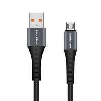 Kabel Data USB, aksesori ponsel Usb mikro USB pengisian cepat 5V 2,4 A 1M/kustom