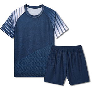 Hoogwaardig voetbal futsal shirtset, hitte-transfer bedrukt, 100% polyester, lichtgewicht, elastische taille, zomer, sneldrogend - Product Image 2