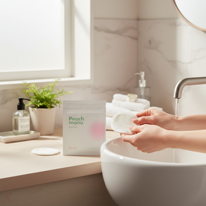 Peachmanu แผ่นล้างหน้าเรืองแสง4แพ็ค - Product Image 3