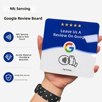 NFC-Chip Acryl-Epoxidharz Smart Card Tischaufkleber für Restaurantmenüs, Google-Bewertungen, Check-ins & Facebook