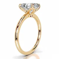 Bague de mariage pour femme MuShan en argent sterling 925, avec diamant Moissanite 2 carats couleur D, plaqué or 18 carats