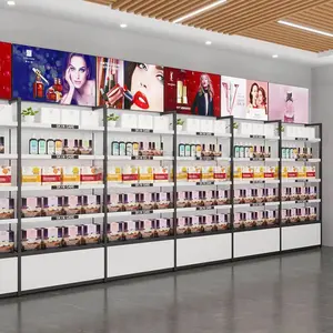 Salon Make Up Stand Showcase Winkel Decoratie Planken Voor Winkels Cosmetische Vitrinekast