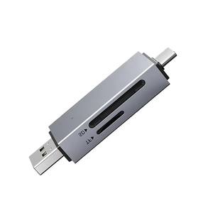 Hub USB3.0/Tipo C 3 en 1 de Aluminio, <span class=keywords><strong>5</strong></span> Gbps, Lector de Tarjetas Micro SD de 2 <span class=keywords><strong>TB</strong></span>, Adaptador USB OTG, Unidad Flash, para PC, Portátil, Teléfono Móvil, RoHS - Product Image 1