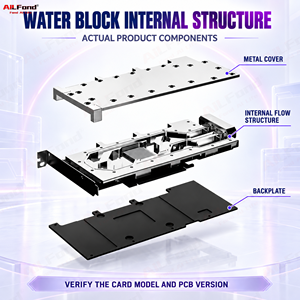 Kit de refroidissement liquide 8-GPU pour CMP 170HX, ensemble complet, 1 unité de refroidissement + 8 blocs d'eau pour GPU, système de refroidissement par eau pour GPU CMP170HX - Product Image 5