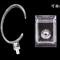 Support d'affichage transparent en acrylique pour montres, support en forme de C, présentoir de comptoir, support d'affichage pour bracelets et bijoux