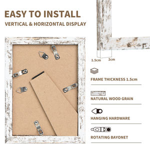 ผู้ผลิต ขายส่ง กรอบรูปไม้ MDF ขนาด 4x6 5x7 6x8 8x10 11x14 16x20 นิ้ว A3 A4 A5 ออกแบบตามสั่ง - Product Image 4