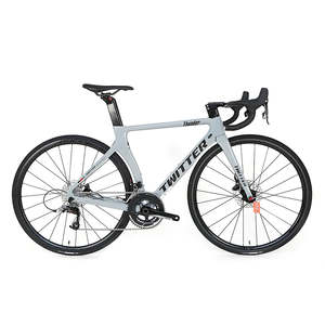 Bicicleta de Carretera para Adultos en Oferta, TWITTER Thunder con Neumático 30c y Llanta de Fibra de Carbono 700c T800, Negra, Unisex, para Desplazamientos Rápidos - Product Image 6