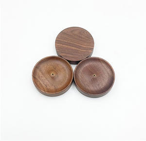 Soporte de Madera Maciza Hecho a Mano para Quemador, Bandeja de Nogal Negro Norteamericano para Ceremonia del Té y Difusor de Aromaterapia al por Mayor - Product Image 2