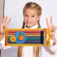 Nouveau design fournitures scolaires en gros papeterie pour étudiants dessin animé mignon couleur bonbon crayon HB crayon sans encre crayon éternel