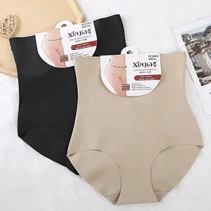 Women's High-Waisted Cotton Shapewear Bodysuit Breathable Comfortable Knitted Light Butt Lift High-Waisted Shaper Body Minceur