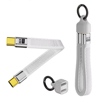 13cm Usb 4,0 Fecha Cable Llavero portátil 0.42ft 240W 5a Carga rápida Usb C Cable 40gbps Transferencia de datos 8K Pantalla de video
