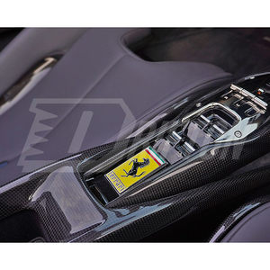 Kits de Interiores de Fibra de Carbono Seca, Kit de Consola Central para el Túnel Delantero para Ferrari 296 2021-2025 - Product Image 4