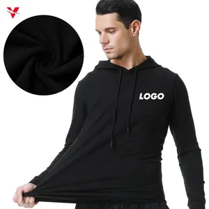 Nova moda masculina outono inverno casaco com capuz manga longa cor sólida casual agasalho tops corrida ao ar livre 0357