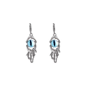 Boucles d'oreilles créoles tendance <span class=keywords><strong>pour</strong></span> femmes, colliers <span class=keywords><strong>yeux</strong></span> bleus, accessoires de bijouterie - Product Image 2