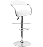 Tabourets de bar de style luxe à dossier haut meubles commerciaux chaise de bar en cuir et métal pour cuisine restaurant bar table de cocktail